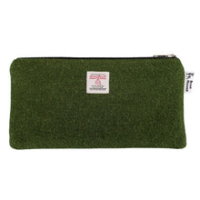 Load image into Gallery viewer, Olive Green Harris Tweed Pencil Case
