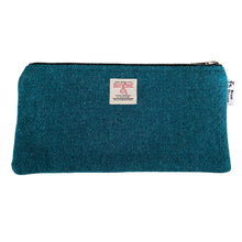 Load image into Gallery viewer, Dark Turquoise Harris Tweed Pencil Case