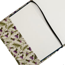 Load image into Gallery viewer, Dark Violet Harris Tweed Notebook Cover