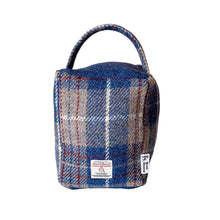 Load image into Gallery viewer, Persian Blue Tartan Harris Tweed Doorstop