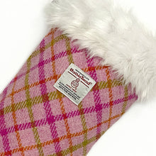 Load image into Gallery viewer, Pink Candy Check Harris Tweed Christmas Stocking