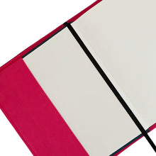 Load image into Gallery viewer, Pink & Dark Violet Tartan Harris Tweed Notebook