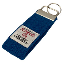 Load image into Gallery viewer, Kingfisher Blue Harris Tweed Keyring
