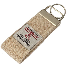 Load image into Gallery viewer, Oatmeal Harris Tweed Keyring