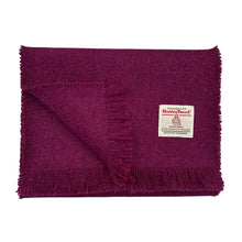 Load image into Gallery viewer, Orchid Purple Harris Tweed Luxury Fringed Scarf