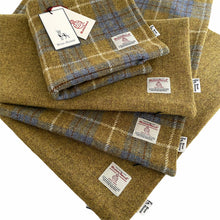 Load image into Gallery viewer, Brown Herringbone With Overcheck Harris Tweed Cushion Cover