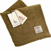 Load image into Gallery viewer, Mustard Yellow Harris Tweed Cushion Cover