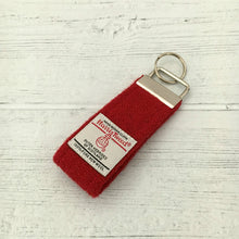 Load image into Gallery viewer, Orange Harris Tweed Keyring