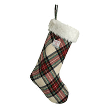 Load image into Gallery viewer, Dress Stewart Tartan Harris Tweed Christmas Stocking