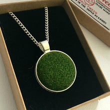 Load image into Gallery viewer, Green Harris Tweed Necklace