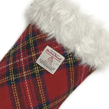 Load image into Gallery viewer, Royal Stewart Red Tartan Harris Tweed Christmas Stocking