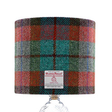 Load image into Gallery viewer, Orange, Green & Jade Tartan Harris Tweed Lampshade - 20% Discount Applied At Checkout