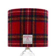 Load image into Gallery viewer, Red Tartan Harris Tweed Lampshade - 20% Discount Applied At Checkout