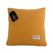 Load image into Gallery viewer, Yellow Harris Tweed Cushion Cover
