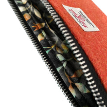 Load image into Gallery viewer, Burnt Orange Harris Tweed Pencil Case
