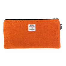 Load image into Gallery viewer, Orange Harris Tweed Pencil Case
