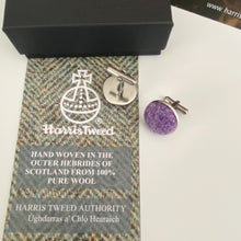 Load image into Gallery viewer, Violet Harris Tweed Cufflinks
