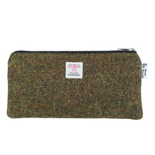 Load image into Gallery viewer, Moss Green Harris Tweed Pencil Case
