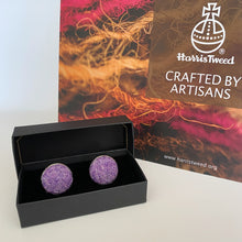 Load image into Gallery viewer, Violet Harris Tweed Cufflinks
