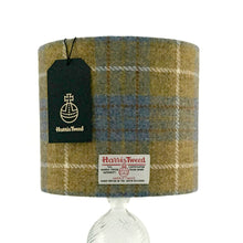 Load image into Gallery viewer, Blue &amp; Mustard Yellow Tartan Harris Tweed Lampshade - 20% Discount Applied At Checkout
