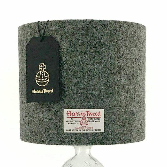 Stone Grey Harris Tweed Lampshade - 25cm Diameter - SALE