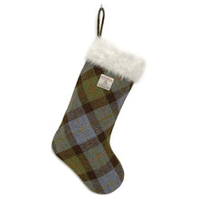 Load image into Gallery viewer, Hunting MacLeod Tartan Harris Tweed Christmas Stocking
