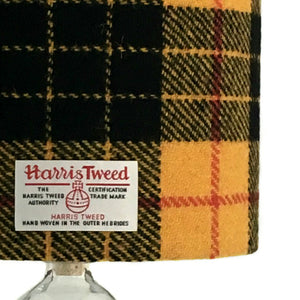 MacLeod Yellow & Black Tartan Harris Tweed Lampshade - 30cm Diameter - SALE