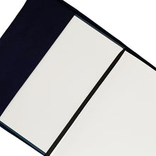 Load image into Gallery viewer, Dusky Beige &amp; Blue Herringbone Harris Tweed Padded A5 Notebook
