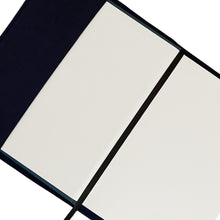 Load image into Gallery viewer, Blue Tartan Harris Tweed Padded A5 Notebook
