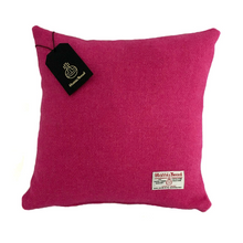 Load image into Gallery viewer, Bright Pink Harris Tweed Cushion Cover
