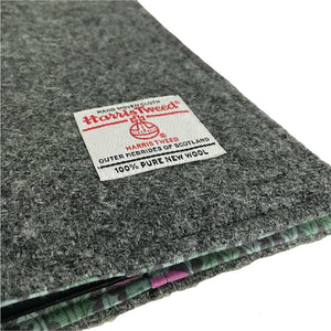 Charcoal Grey Harris Tweed Padded A5 Notebook