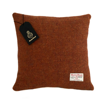 Load image into Gallery viewer, Copper Brown Harris Tweed Cushion Cover
