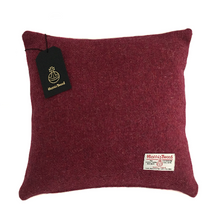 Load image into Gallery viewer, Raspberry Harris Tweed Cushion Cover
