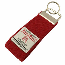 Load image into Gallery viewer, Berry Red Harris Tweed Keyring
