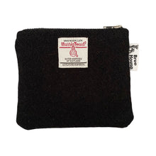 Load image into Gallery viewer, Black Harris Tweed Coin Purse

