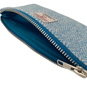 Blue & White Herringbone Harris Tweed Standard Pencil Case
