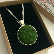 Load image into Gallery viewer, Green Harris Tweed Necklace

