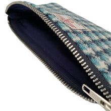 Load image into Gallery viewer, Blue Houndstooth Harris Tweed Standard Pencil Case
