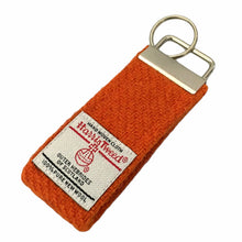 Load image into Gallery viewer, Orange Harris Tweed Keyring
