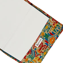Load image into Gallery viewer, Orange Harris Tweed Padded A5 Notebook - Aztec
