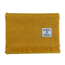 Load image into Gallery viewer, Yellow Harris Tweed Luxury Fringed Scarf
