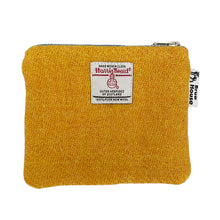 Load image into Gallery viewer, Yellow Harris Tweed Coin Purse
